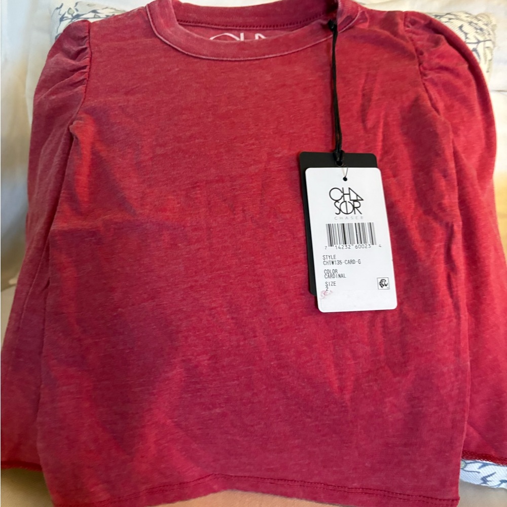 Girls Red Long Sleeve Shirt size 2